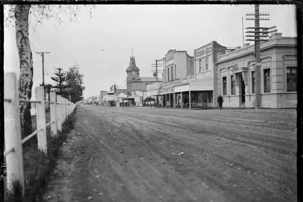 View along Main Street in Wairoa. ATLIB 291885